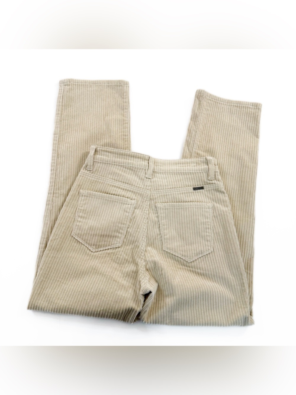 Kancan Buckle BKE Jeans Womens 27 Cream High Rise Straight Corduroy Stretch - Picture 9 of 11